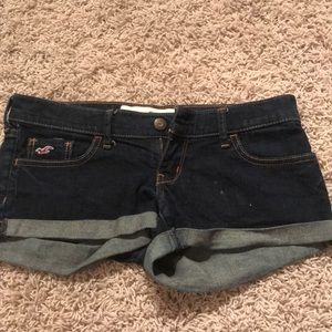 Dark Jean Hollister Shorts